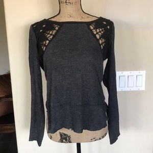 Free People Crochet Long Sleeve